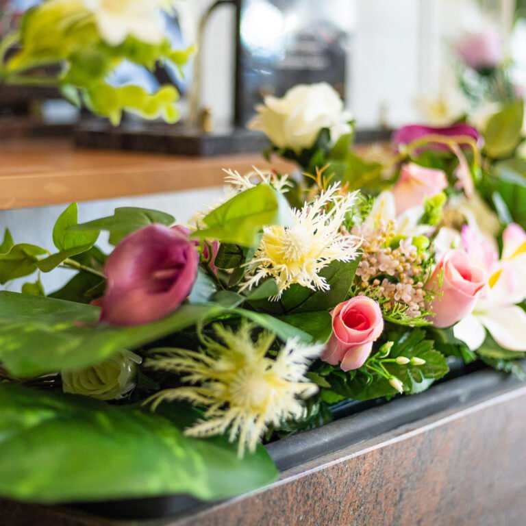 Fleur artificiel cimetière